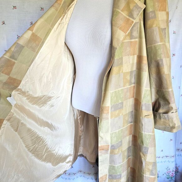 Size L to Plus Vintage 1980s Aquascutum Swing Coat - Picture 7 of 12